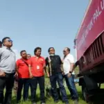 Combat (menara seluler bergerak) yang didirikan pasca gempa dan tsunami, di Desa Lolu, Sigi, Sulawesi Tengah, Kamis (18/10/2018). (© bmzIMAGES/Basri Marzuki)