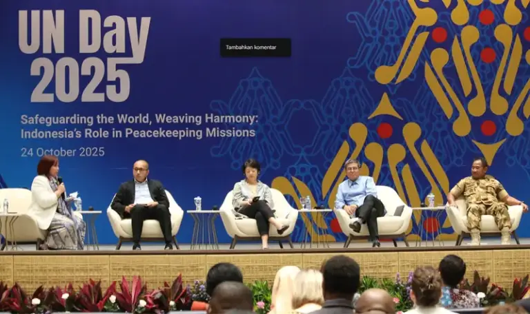 Peringatan 75 tahun kemitraan Indonesia dengan PBB di Jakarta, Juma t(24/10/2025). (©UN Indonesia/Kevin Surya)