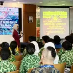 Wakil Menteri Irene Umar memaparkan tentang peran Kementrian Ekonomi Kreatif untuk mendukung pencapaian SDGs (©Dedi Maryanto/UNIC)