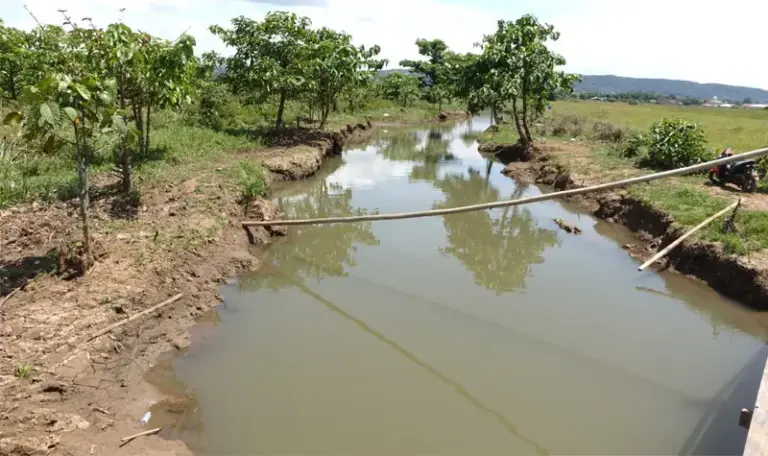 Salah satu titik sungai yang sebelumnya terdampak kebocoran pipa minyak PT Vale, kini sudah jernih kembali. (©PT Vale Indonesia)