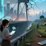 Ilustrasi kesenjangan digital. (©AI)