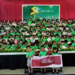 Murid-murid Joyful Kids pada peringatan Sumpah Pemuda 2025 di Palu, Selasa (28/10/2025). (©Joyful Kids)