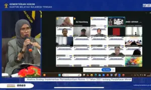 Kemenkum Sulteng Dorong Implementasi Permenkumham Pendaftaran Merek