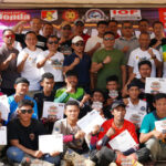 Foto bersama usai penutupan dan penyerahan hadian Palaka Wira Enduro Competitin 2025 di Palu, Minggu (12/10/2025). (© Pendam 23/PW)