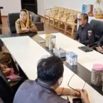 Wawali Imleda menerima kunjungan Bawaslu Kota Palu, Senin (20/10/2025). (©Ptokopim Setda Kota Palu/Jufri)