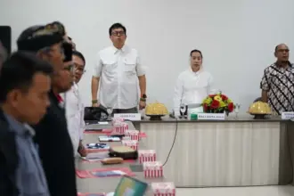 Wawali Imelda Liliana MUhidin pad apembukaan Dialog Pemabruan Kebangsanaan di Aula Kesbangpol Kota Palu, Sabtu (4/10/2025). (© Prokopim Setda Kota Palu/Jufri)