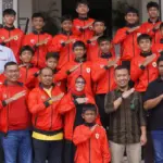 Tim SSB Collectiopn yang akan berlaga di kompetisi sepakbola Singa Cup di Singiapura. (©Prokopim Setda Kota Palu/Iwan)