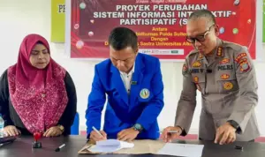 Bidhumas Polda Sulteng dan Fakultas Sastra Unisa Palu Teken MoU SIIP