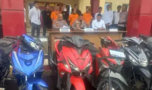 Polres Morowali Tangkap Tiga Pelaku Curanmor, Amankan 36 Motor