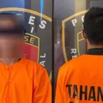 Tersangka kasus penganiayaan, RD (21) di Mapolres Sigi. (© Huams Polres Sigi)