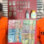 AP dan RM, dua tersangka peredaran narkotika di palolo yang ditangkap Polres Sigi. ©Humas Polres Sigi)