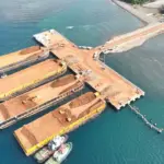 Fasilitas pengangkutan hasil galian di PT Vale IGP Bahodopi, Morowali. (©PT Vale Indonesia)