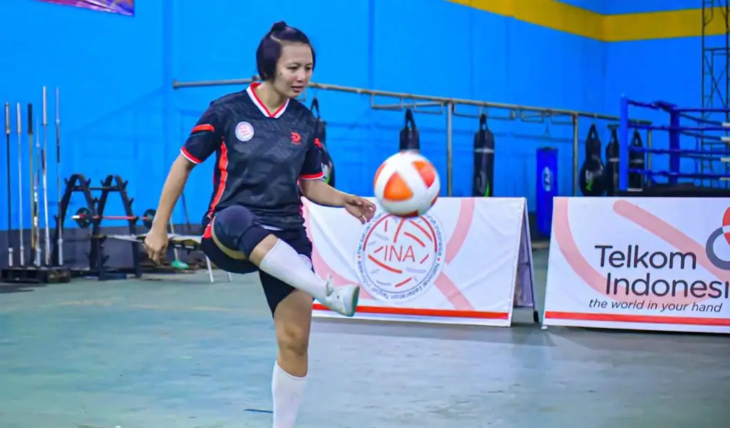 Akyko Micheel Kapito pada sesi latihan. (©HUmas Podla Sutleng)