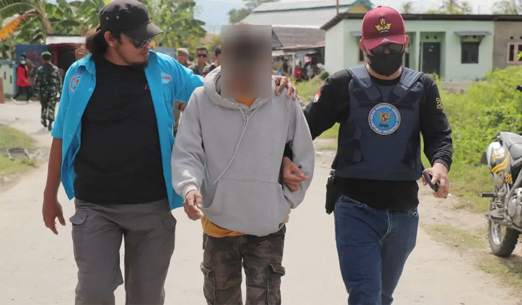 BNNP Sulteng Operasi Bersama di Kampung Rawan Narkotika, 14 Positif Sabu