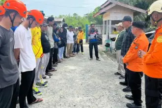 Pelatihan Desa Tangguh Bencana di Luwuk, Sabtu (22/11/2025). (©Basarnas Palu)