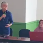 Waket DPRD Sulteng, Aristan pada diskusi naskah akademik urgensi raperda tata kelola pertambangan batuan di Palu, Senin (17/11/2025). (©KOMIU)