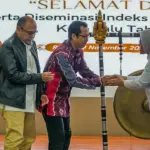 Sekkot Palu Irmayanti pada pembukaan Diseminasi Indfeks Aktual Pancasila di Palu, Rabu (19/11/2025). (©Prokopim Setda Kota Palu/Jufri)