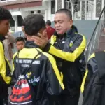 Wali Kota Hadianto Rasyid pada pelepasan tim SSB Putra Kaili ke turnamen BLiSPI Youth Cup Seri Nasional 2025 Sidoarjo, di Palu, Kamis (13/11/2025). (©Prokopim Setda Kota Palu/Imron)