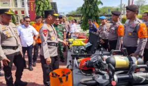 Polda Sulteng Gelar Apel Kesiapan Hadapi Potensi Bencana Alam
