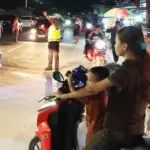 Operasi penegakan hukum lalulintas di Jalan WR Supratman Palu, Sabtu (22/11/2025) malam. (©Humas Polda Sulteng)