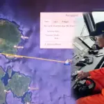 Operasi SAR untuk evakuasi 21 awak kapal KM Bonanza 02 yang mengalami mati mesin di perairan Balantak, Kabupaten Banggai Kepulauan, Sulawesi Tengah, Rabu (19/11/2025). (©Basarnas Palu)