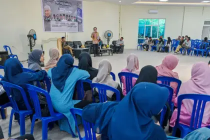 Dialog kebangsaan yang diikuti sejumlah mahasiswa di kampus 2 UIN Datokarama, Kamis (6/11/2025). (©bmzIMAGES/Basri Marzuki)