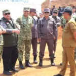 Penyegelan tambang tanpa izin di wilayah PT Bumi Morowali Utama (BMU), Desa Laroenai, Kecamatan Bungku Pesisir, Kabupaten Morowali, Sulawesi Tengah, Selasa (5/11/2025). (©Pendam23)