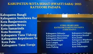 Kota Palu Raih Dua Penghargaan Nasional untuk Kota Sehat dan Sanitasi