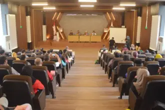Sarasehan moderasi beragama yang digelar di Auditorium Kantor Wali Kota Palu, JUmat (7/11/2025). (©Prokopim Setda Kota Palu/Imron)