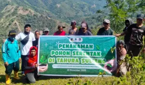 ROA dan UPT Tahura Sulteng Tanam 1.300 Pohon Serentak