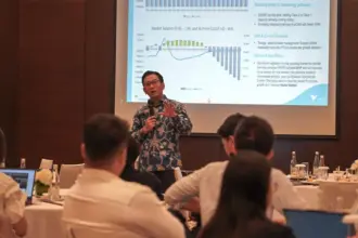 Pemaparan kinerja PT Vale Indonesia triwulan III 2025 di jakarta, Selasa (25/11/2025). (©PT Vale Indonesia)