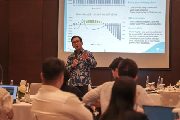 Pemaparan kinerja PT Vale Indonesia triwulan III 2025 di jakarta, Selasa (25/11/2025). (©PT Vale Indonesia)