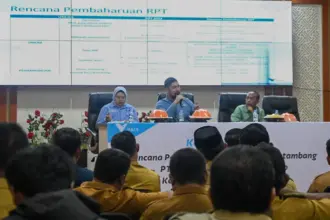 Pemaparan rencana pembaharuan dokumen pascatambang di Blok Sorowako oleh PT Vale Indonesia di Luwu Timur, Selasa (25/11/2025). (©PT Vale Indonesia)