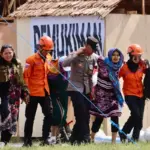 Simulasi bencana dan Unjuk Rasa di Mapolda Sulteng, (@Humas Polda Sulteng)