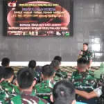 Sosialisasi Pencegahan dan Pemberantasan Penyalahgunaan serta Peredaran Gelap Narkoba (P4GN) Tahun Anggaran 2025 di Aula Manggala Sakti Makodam XXIII/Palaka Wira, Selasa (30/12/2025). (©Pendam23)