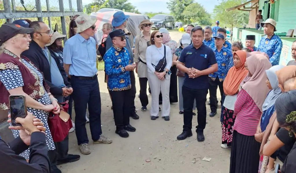 Delegasi GIZ Jerman Tinjau TPA Kawatuna dan Jembatan IV Palu