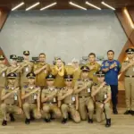 Wawali dan Sekot Irmayanti berfoto bersama para Praja IPDN saat kunjungan dalam rangka libur di Palu, Selasa (23/12/2025). (©Prokopim Setda Kota Palu/Imron)