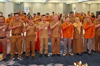 Pembukaan sosialisasi Datat Tunggal Sosial Ekonomi Nasional di Palu, Senin (15/12/2025). (©Prokopim Setda Kota Palu/Jufri)