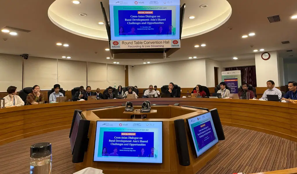 Pemaparan praktik baik Kota Palu pada Workshop Regional Asia di India awal Desember 2025 lalu. (©Diskominfosantik Kota Palu)