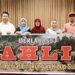 Deklarasi Aliansi Pegiat Lingkungan Hidup (AHLI) Sulawesi Tengah sebagai wadah bersama dalam memperkuat perlindungan dan pelestarian lingkungan hidup.. (©AHLI)