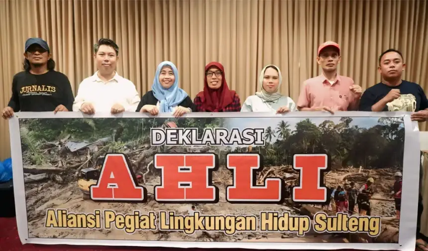 Deklarasi Aliansi Pegiat Lingkungan Hidup (AHLI) Sulawesi Tengah sebagai wadah bersama dalam memperkuat perlindungan dan pelestarian lingkungan hidup.. (©AHLI)