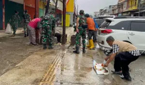 Hari Juang TNI AD, Korem 132/Tadulako Gelar Karya Bakti di Pasar Manonda