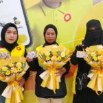 Pengemudi perempuan Maxim yang diberi apresiasi. (©Maxim)