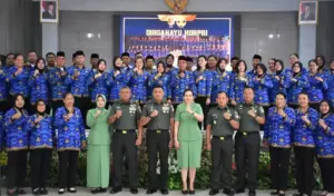 Pangdam XXIII/Palaka Wira Hadiri Syukuran HUT Ke-54 KORPRI