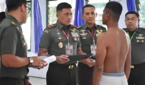 Pangdam XXIII/PW Pimpin Sidang Pantukhir Calon Tamtama TNI AD