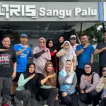 Wawali Palu Imelda Lilianan Muhidin (tengah jongkok) pada peluncuran Jamila di Palu, Minggu (7/12/2025). (©Prokopim Setda Kota Palu)