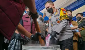 Polda Sulteng Musnahkan 60 Kg Sabu, Penyelesaian Kasus Naik 7,15 Persen di 2025