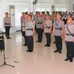 Kapolresta Palu Kombes Pol Deny Abrahams melantik sejumlah pejabat di Polresta Palu, Selasa (9/12/2025). (©Humas Polresta Palu)