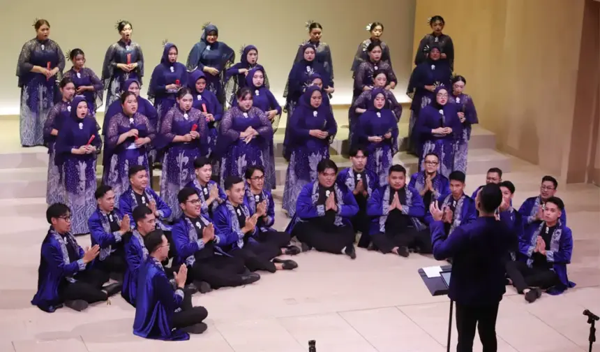 Kelompok paduan suara Svara Nusantara. (©Svara Nusantara)