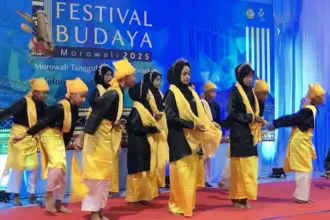 Salah satu penampilan pada Festival Budaya Morowali oleh PT Vale Indonesia. (©Vale Indonesia)